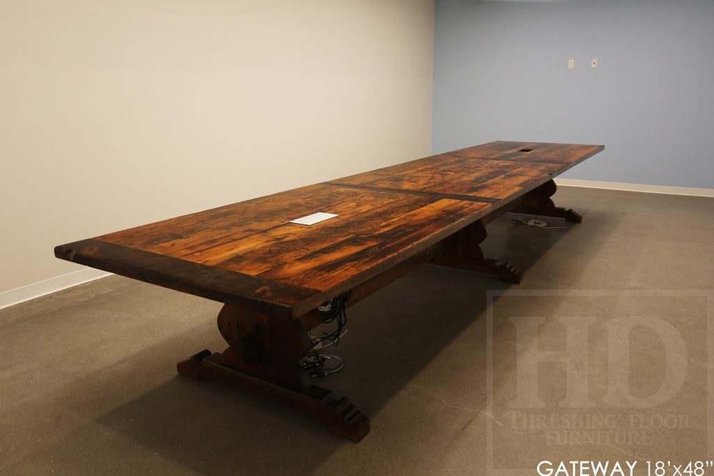 Custom Reclaimed Wood Boardroom Table for Guelph Company Blog