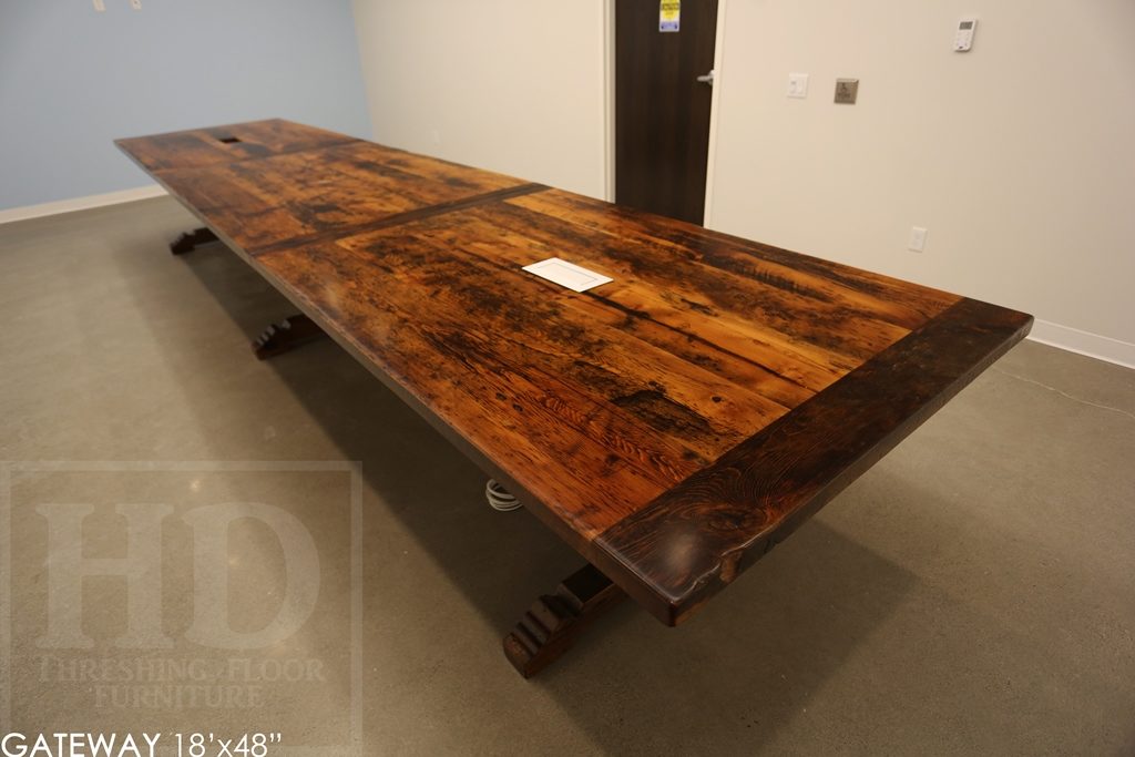Custom Reclaimed Wood Boardroom Table for Guelph Company Blog