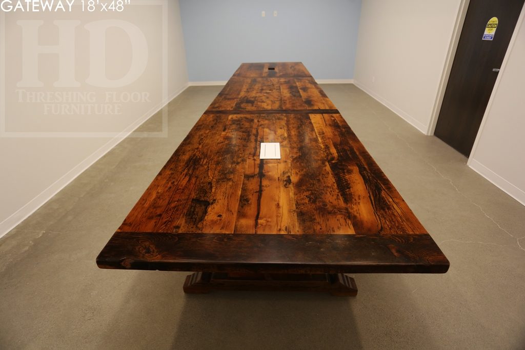 Custom Reclaimed Wood Boardroom Table for Guelph Company Blog