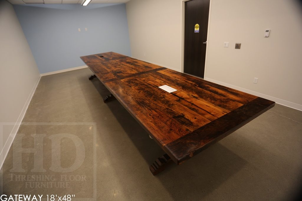 Custom Reclaimed Wood Boardroom Table for Guelph Company Blog