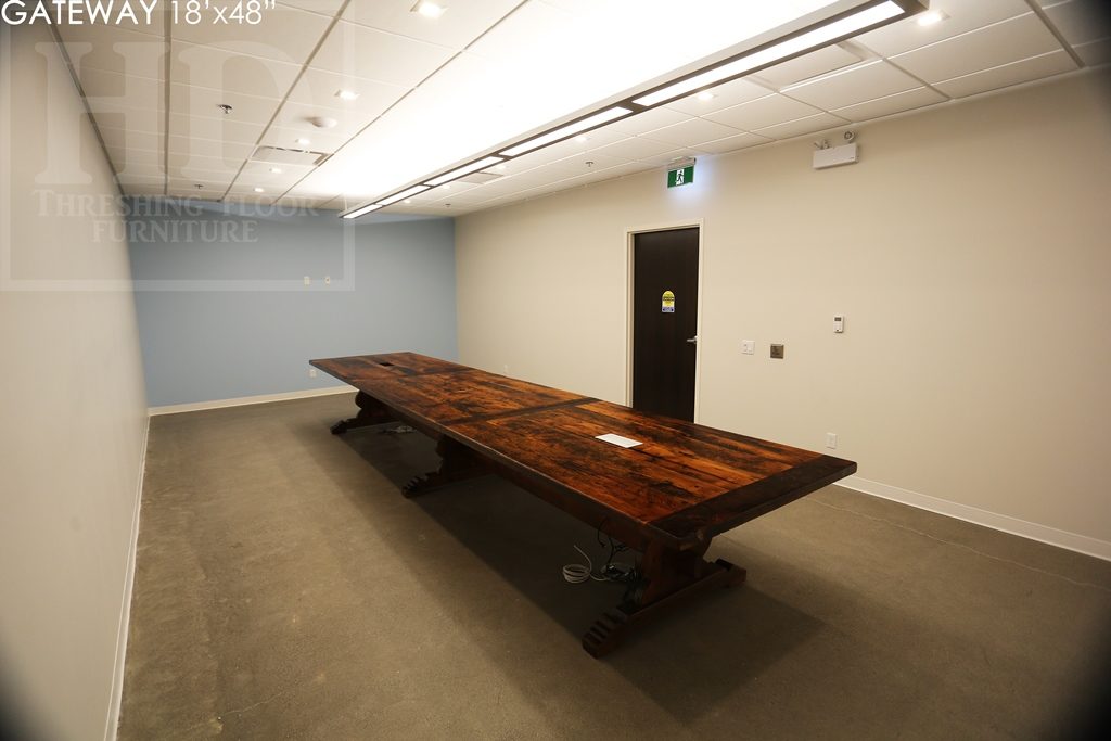 Custom Reclaimed Wood Boardroom Table for Guelph Company Blog