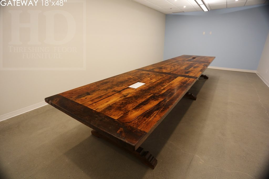 Custom Reclaimed Wood Boardroom Table for Guelph Company Blog