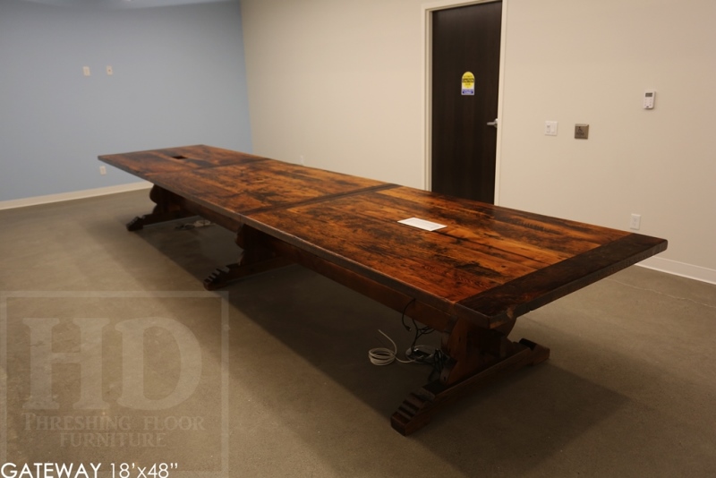 Custom Reclaimed Wood Boardroom Table for Guelph Company Blog