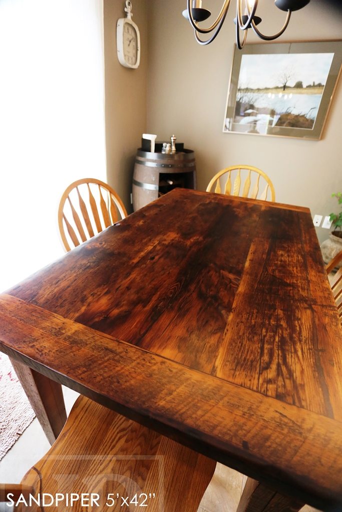 harvest tables Ontario, reclaimed wood tables London, Ontario mennonite furniture, solid wood furniture, London, custom table, cottage furniture Ontario, modern farmhouse, rustic wood table