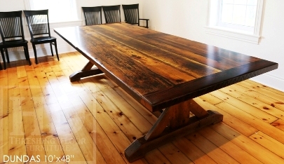 reclaimed wood table Waterdown, Ontario, Waterdown furniture, rustic wood table, epoxy, threshing table, threshing furniture, HD Threshing, solid wood, mennonite furniture, rustic table, rustic furniture, farmhouse table, harvest table, recycled wood table, unique table, Gerald Reinink, distressed wood table, old growth wood, old wood table