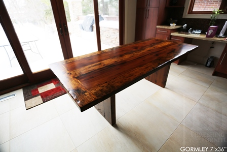 reclaimed wood table Toronto, Mennonite Furniture Ontario, harvest tables Toronto, farmhouse table, epoxy finish, rustic wood table, rustic furniture, hemlock, solid wood furniture, Ontario pioneer history