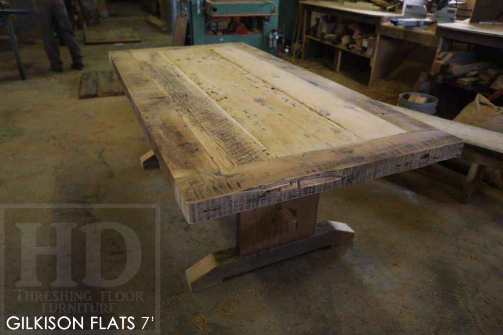 reclaimed wood tables Ontario, rustic wood furniture, HD Threshing, barnwood table, custom table, distressed wood table, farmhouse table, country style table