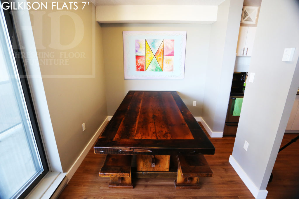 reclaimed wood tables Ontario, rustic wood furniture, HD Threshing, barnwood table, custom table, distressed wood table, farmhouse table, country style table