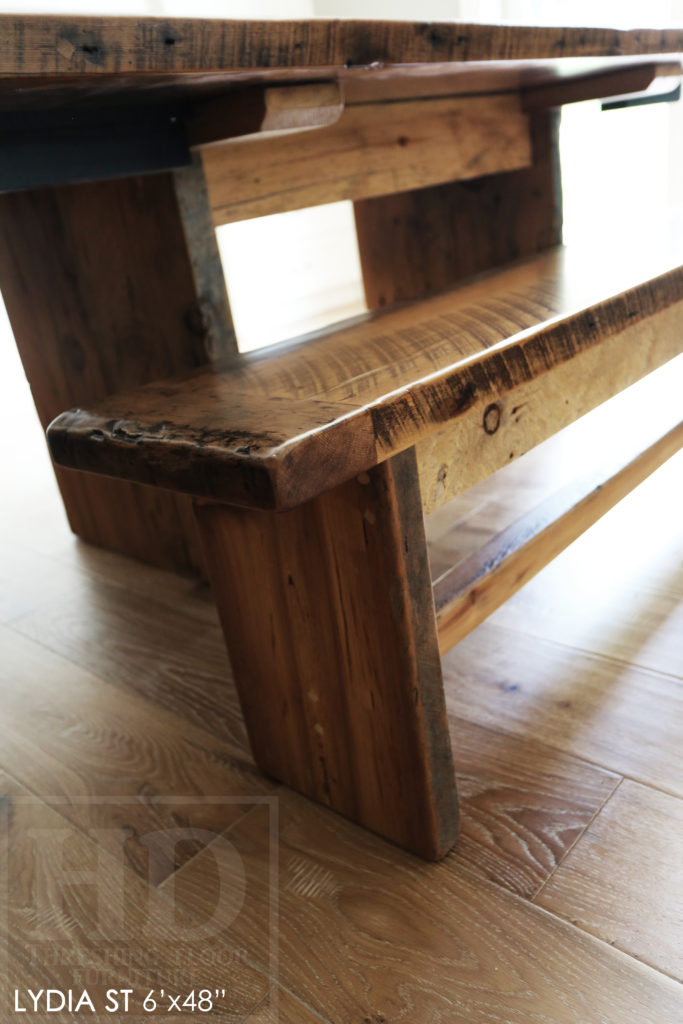 reclaimed wood furniture Simcoe, HD Threshing, rustic wood table, Ontario Mennonite Furniture, solid wood table, epoxy finish, resin, barnwood furniture, grey, gray, farmhouse table, harvest tables Toronto, Gerald Reinink