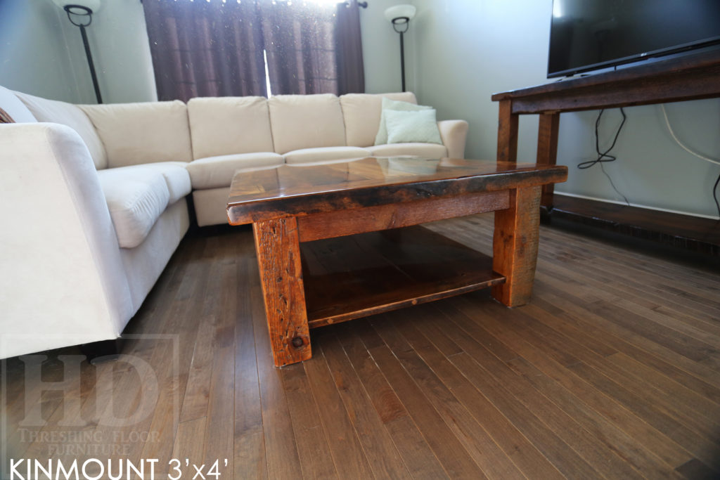 reclaimed wood coffee table, rustic coffee table Toronto, rustic furniture toronto, epoxy, hd threshing floor furniture, gerald reinink, solid wood furniture, mennonite furniture, barnwood coffee table