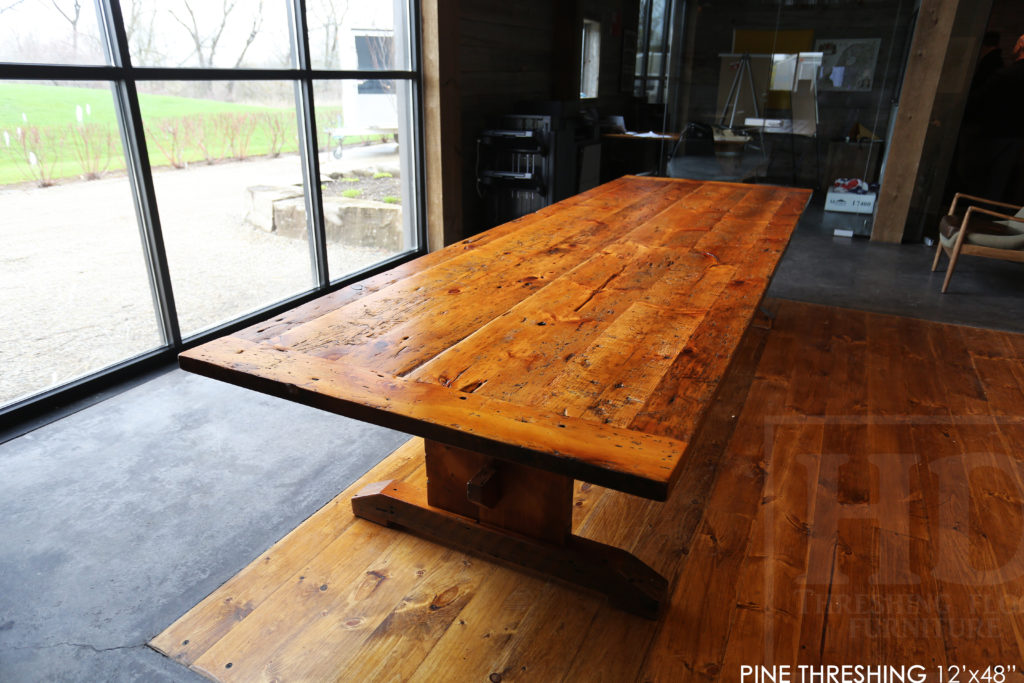 rustic furniture, rustic boardroom table, reclaimed pine table, rustic conference table, farmhouse style boardroom table, boardroom table ontario, boardroom table, distressed wood boardroom table, reclaimed wood table no epoxy, hd threshing boardroom table, solid wood table, mennonite furniture Ontario, unique boardroom table, barnwood boardroom table, rustic furniture toronto