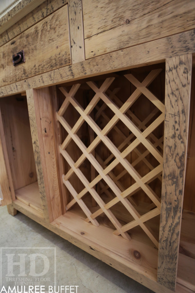 reclaimed wood credenza, reclaimed wood buffet, buffet, credenza, custom credenza, rustic furniture ontario, mennonite furniture ontario