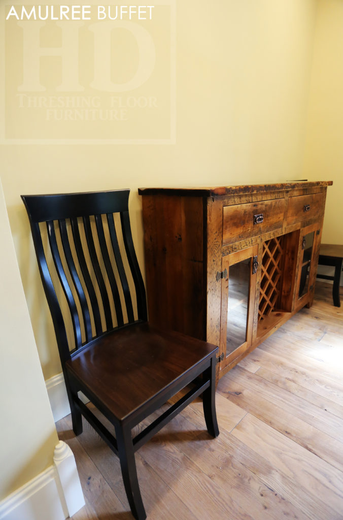 reclaimed wood credenza, reclaimed wood buffet, buffet, credenza, custom credenza, rustic furniture ontario, mennonite furniture ontario