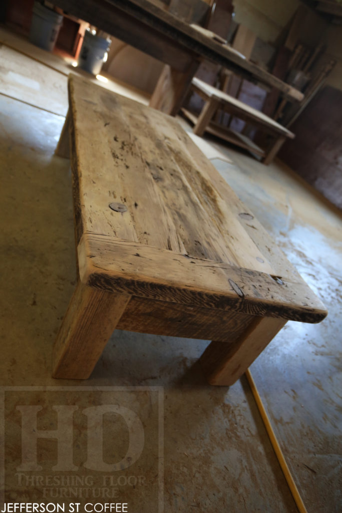 reclaimed wood coffee table, rustic wood coffee table, distressed wood coffee table, epoxy finish, cottage coffee table, farmhouse coffee table