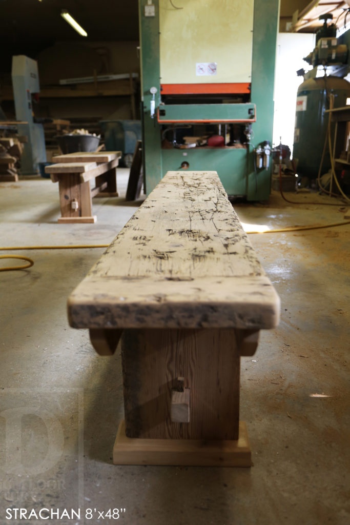 reclaimed wood table, custom table, rustic wood table, barnwood table, epoxy finish, rustic furniture Ontario, cottage furniture Ontario, farmhouse table, solid wood table, Gerald Reinink