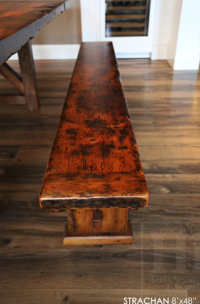 reclaimed wood table, custom table, rustic wood table, barnwood table, epoxy finish, rustic furniture Ontario, cottage furniture Ontario, farmhouse table, solid wood table, Gerald Reinink