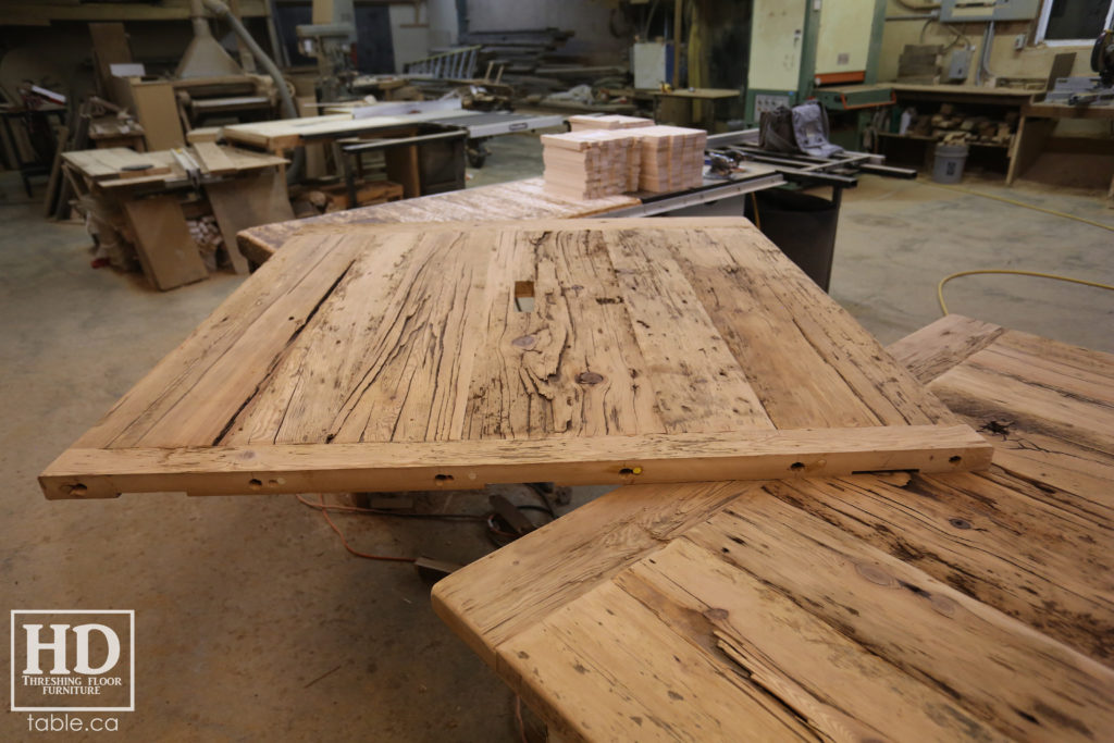 unfinished reclaimed wood top