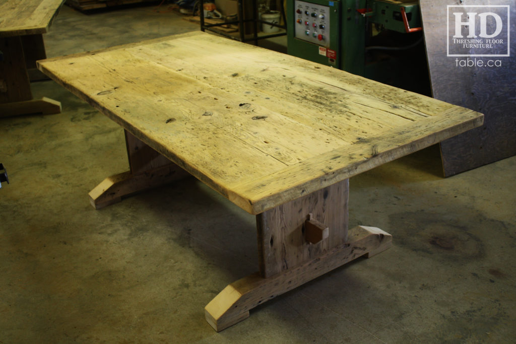 reclaimed wood table, unfinished table, gerald reinink