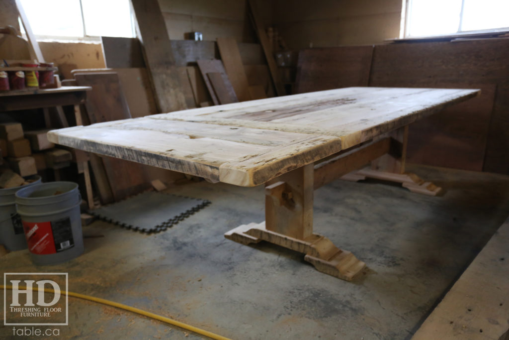 reclaimed wood table, unfinished table, gerald reinink