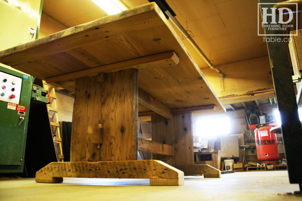 reclaimed wood table, unfinished table, gerald reinink