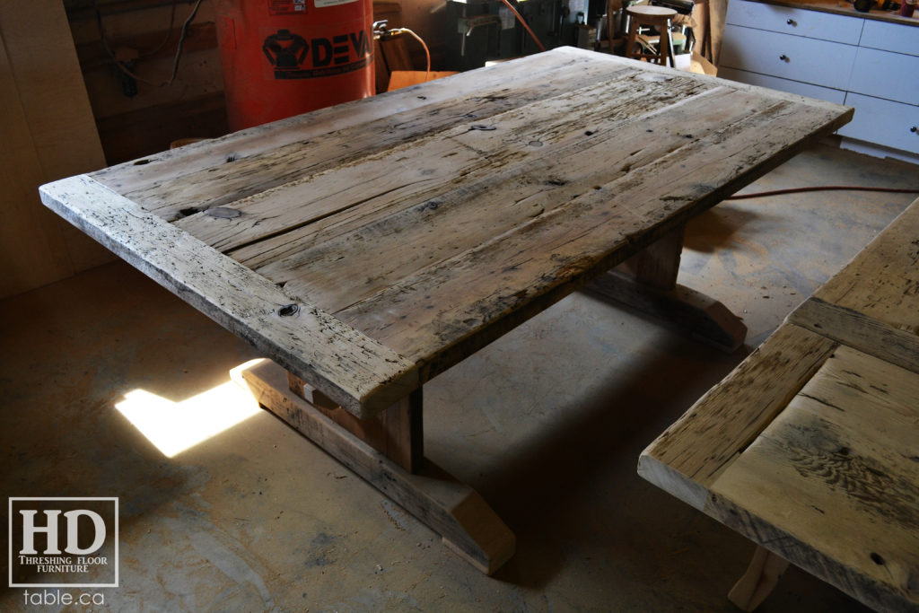 reclaimed wood table, unfinished table, gerald reinink