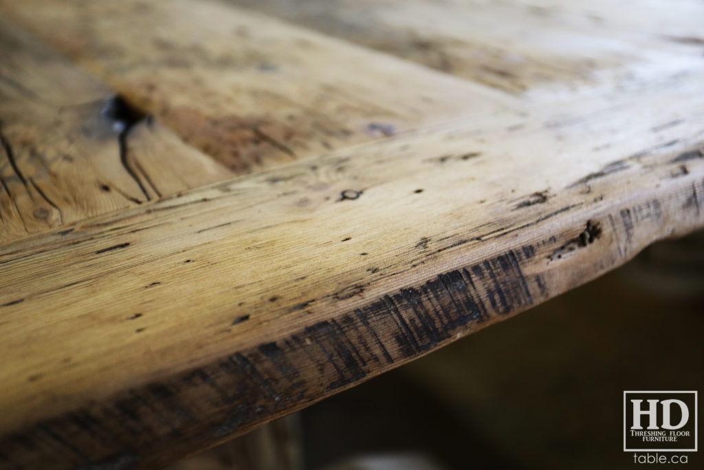 reclaimed wood table, unfinished table, gerald reinink, trestle table