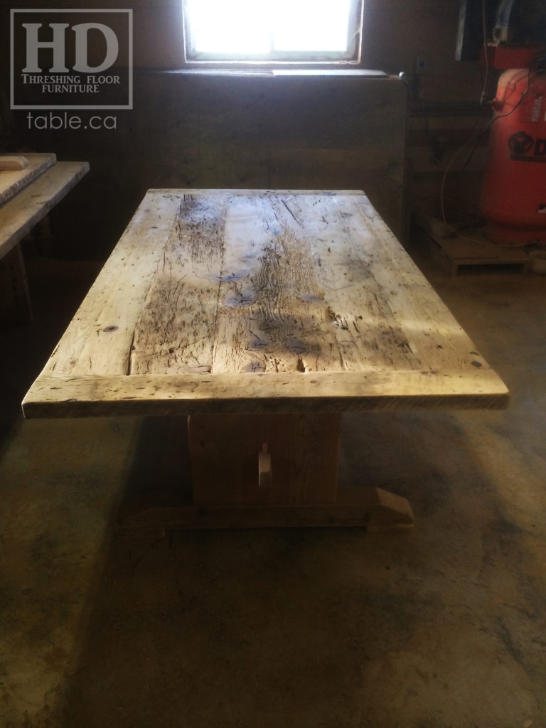 reclaimed wood table, unfinished table, gerald reinink