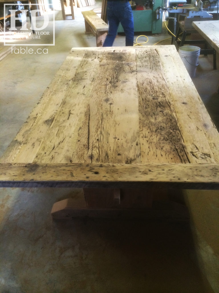 reclaimed wood table, unfinished table, gerald reinink