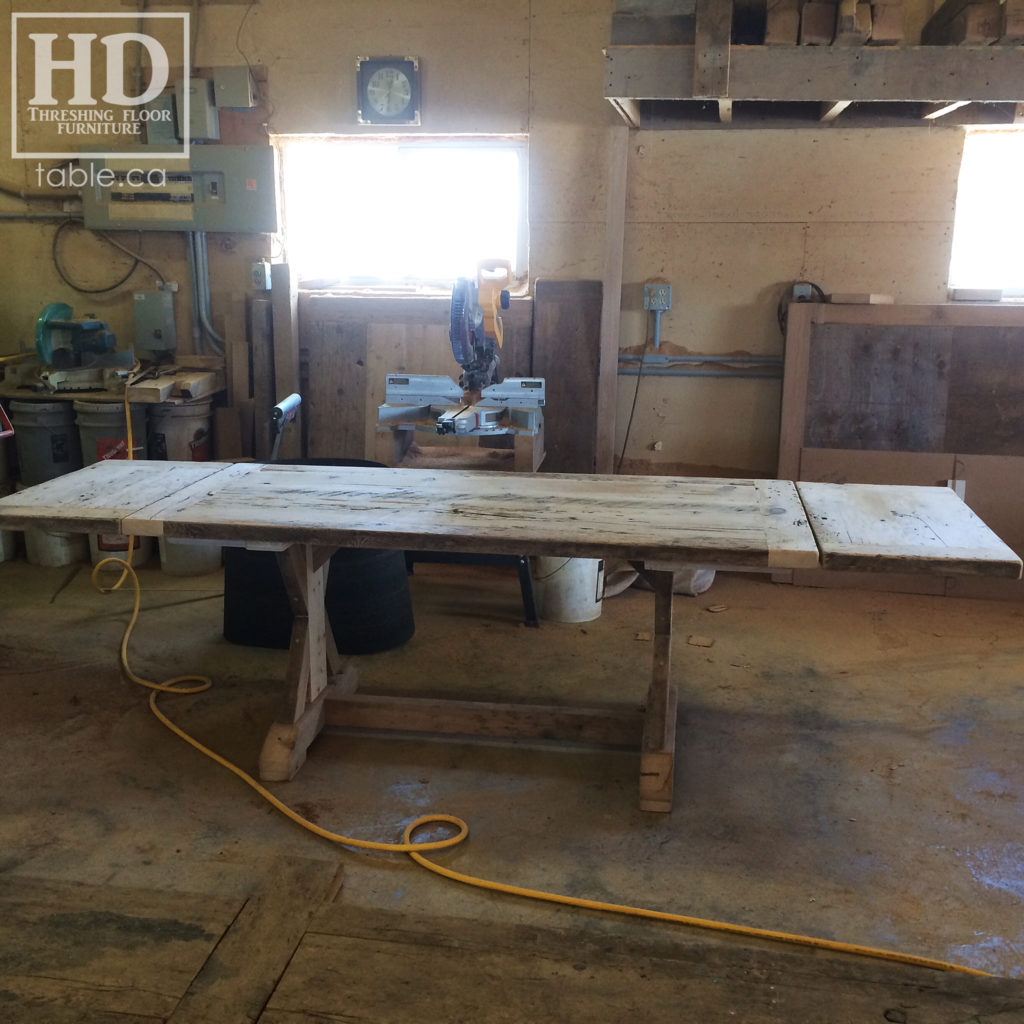 reclaimed wood table, unfinished table, gerald reinink