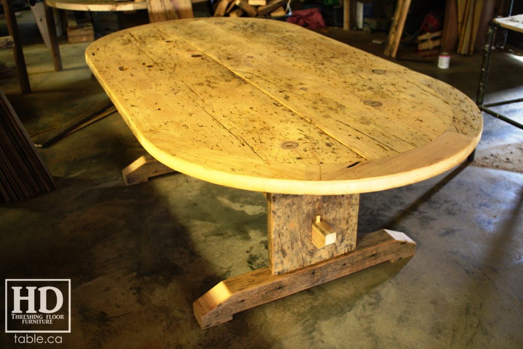 reclaimed wood table, unfinished table, gerald reinink