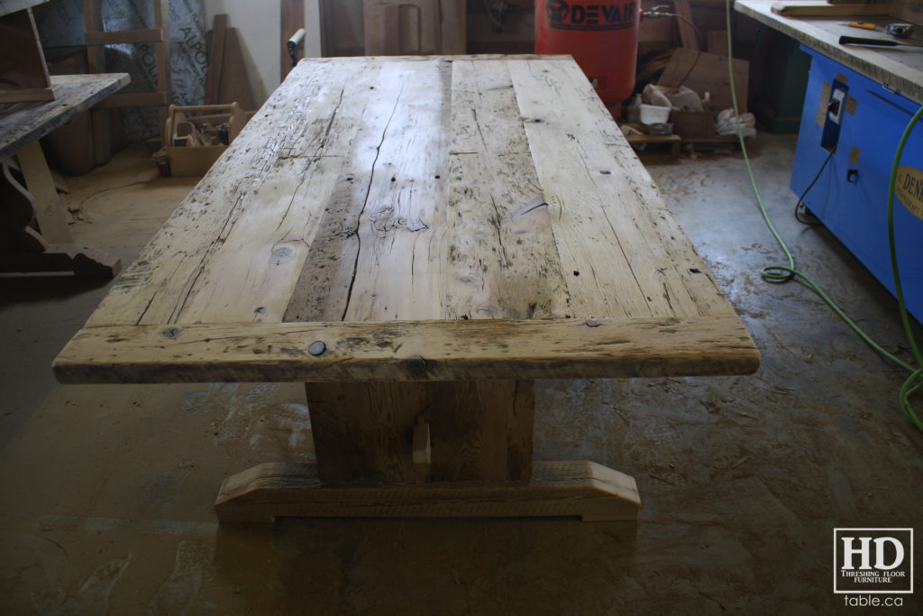 reclaimed wood table, unfinished table, gerald reinink