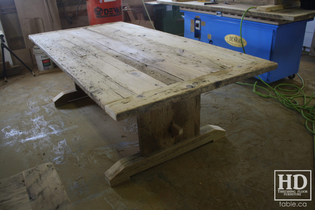 reclaimed wood table, unfinished table, gerald reinink