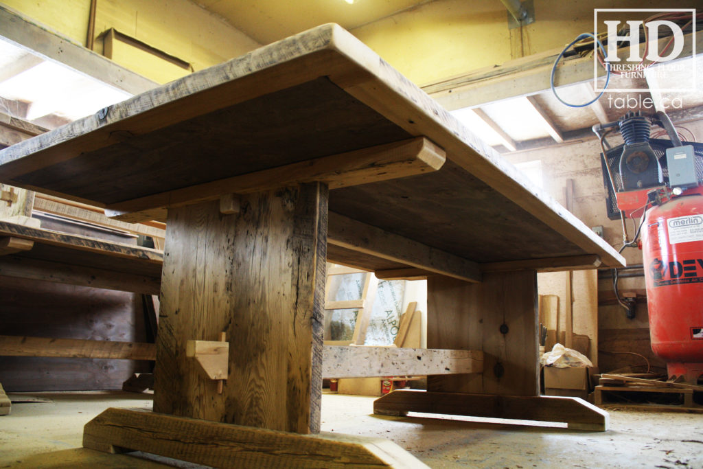 reclaimed wood table, unfinished table, gerald reinink