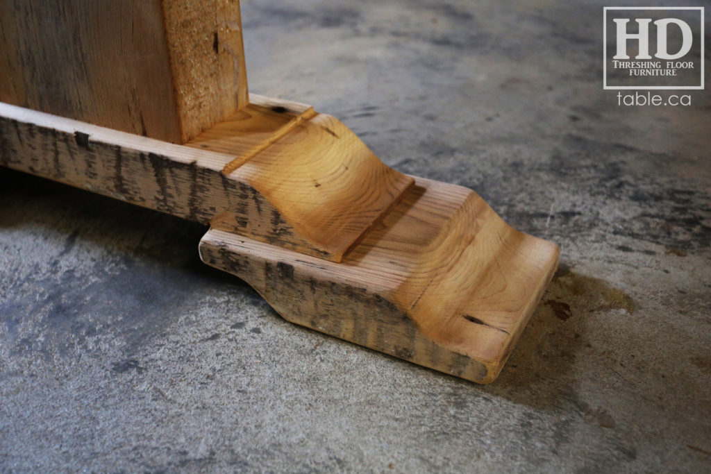 reclaimed wood table, unfinished table, gerald reinink, trestle table