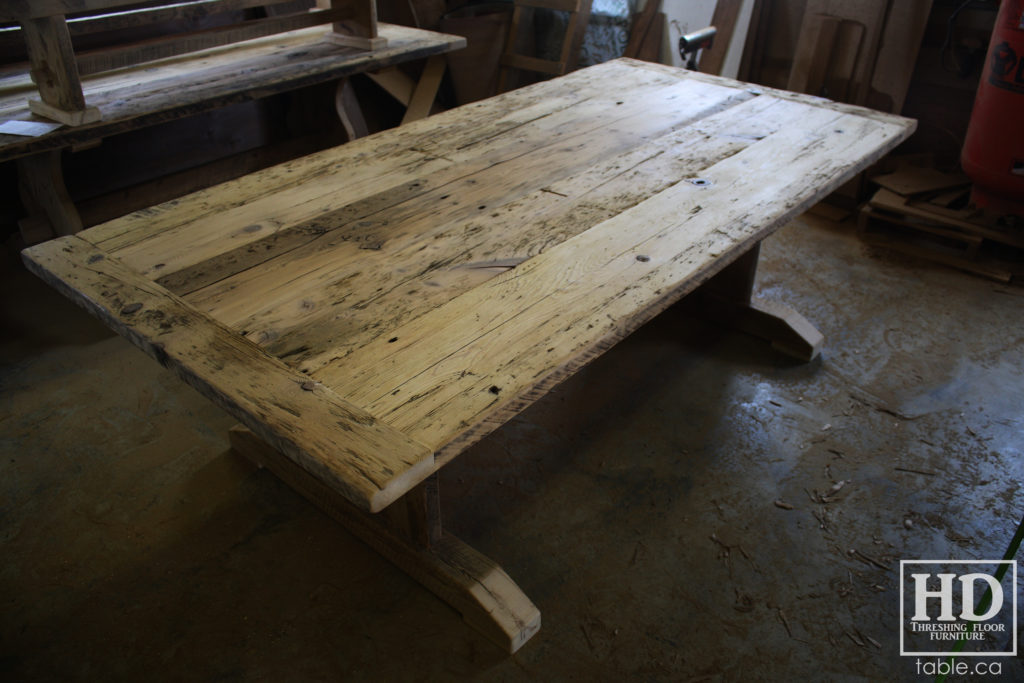 reclaimed wood table, unfinished table, gerald reinink