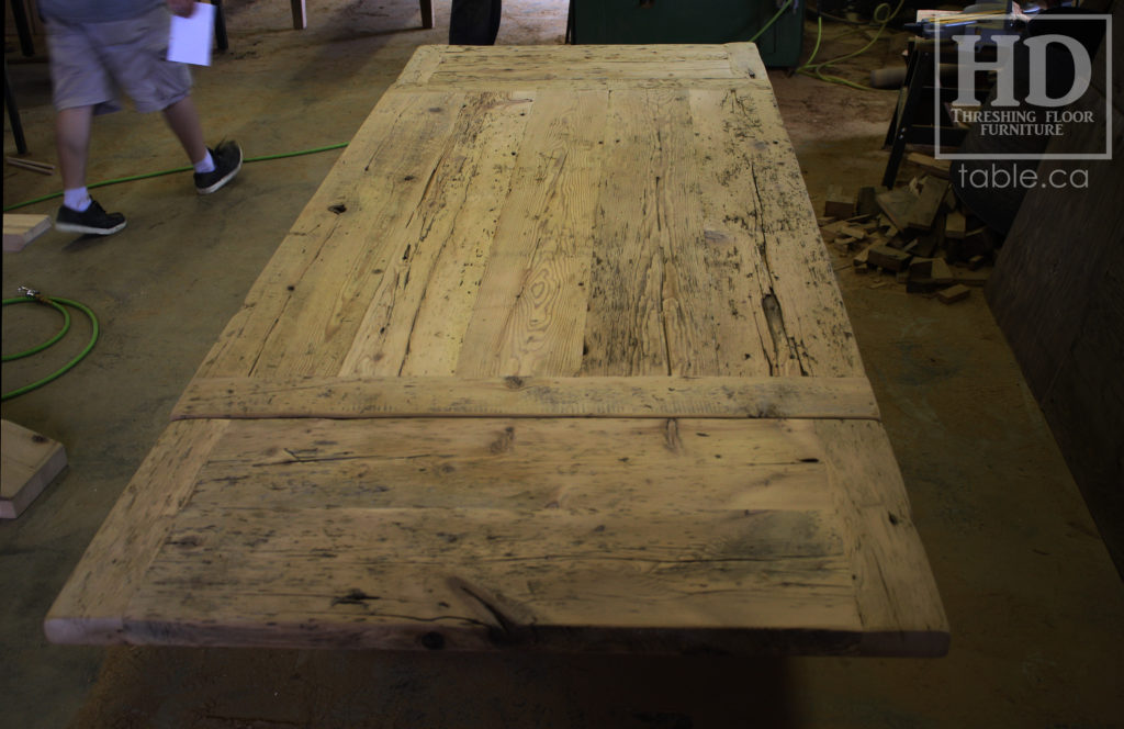 reclaimed wood table, unfinished table, gerald reinink