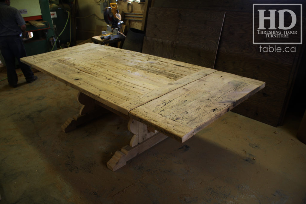 reclaimed wood table, unfinished table, gerald reinink