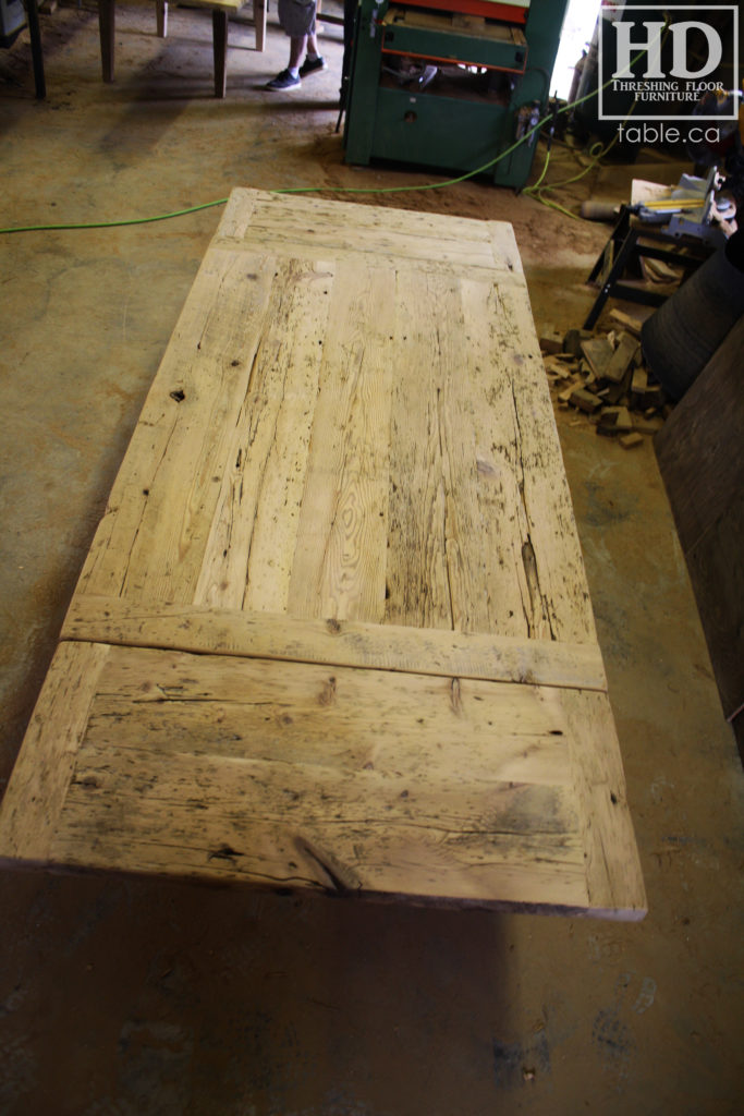 reclaimed wood table, unfinished table, gerald reinink