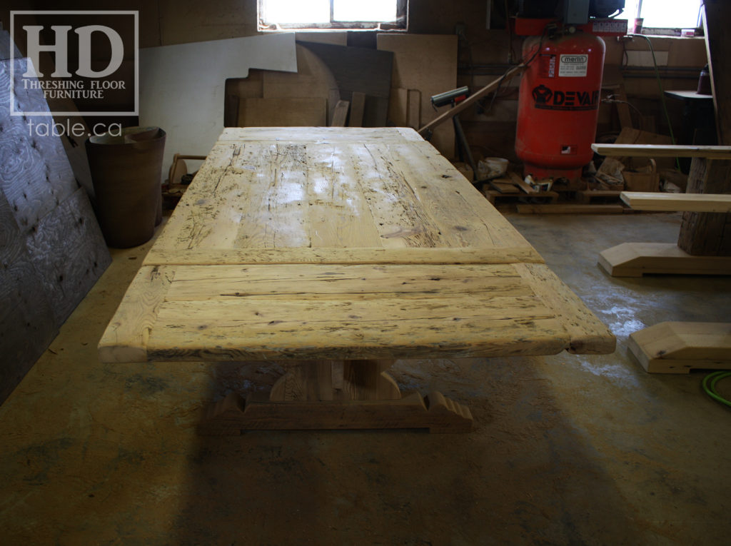 reclaimed wood table, unfinished table, gerald reinink