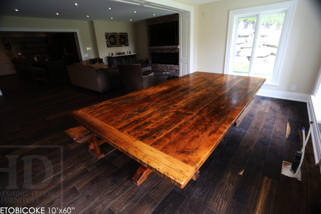 reclaimed wood table, reclaimed wood table Etobicoke, Etobicoke, Ontario, gerald reinink, epoxy, mennonite furniture, custom tables ontario