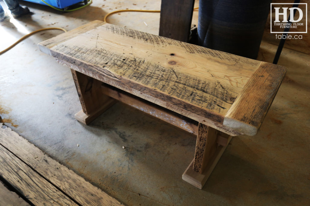 reclaimed wood bench gerald reinink