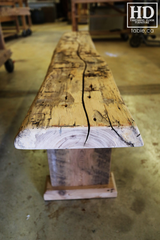 reclaimed wood bench gerald reinink