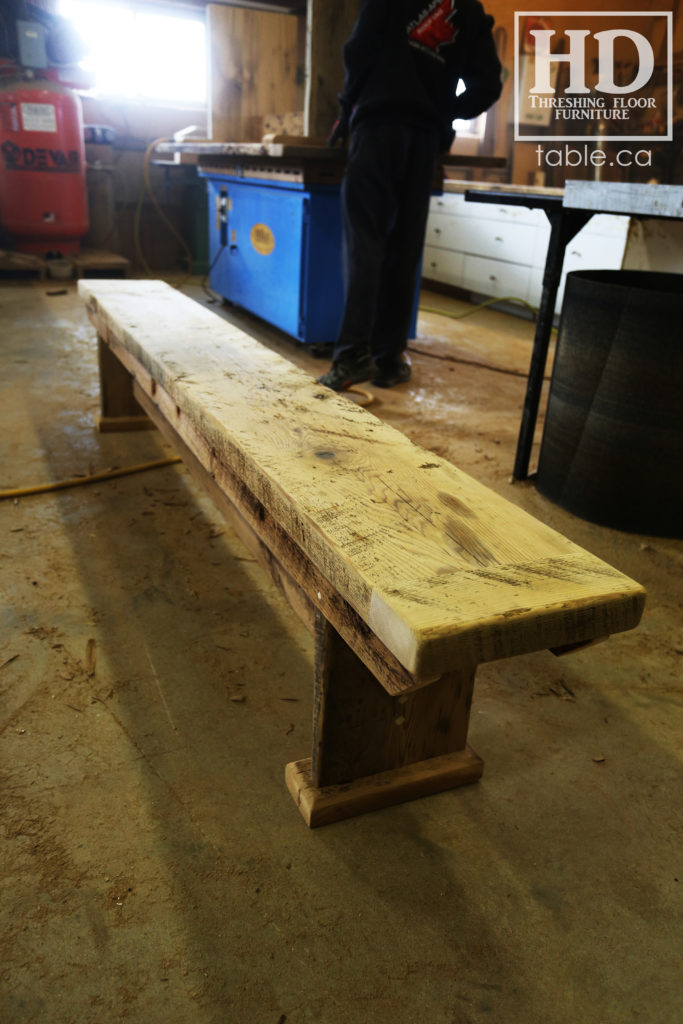 reclaimed wood bench gerald reinink