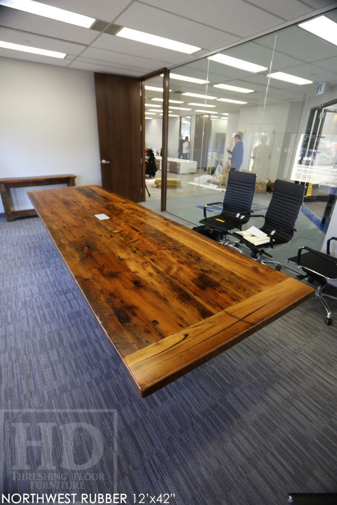 boardroom table, conference table, reclaimed wood boardroom table, epoxy, custom boardroom table, rustic table, hd threshing, hemlock boardroom table, unique boardroom table