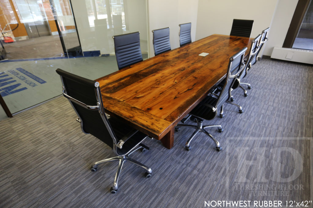 boardroom table, conference table, reclaimed wood boardroom table, epoxy, custom boardroom table, rustic table, hd threshing, hemlock boardroom table, unique boardroom table