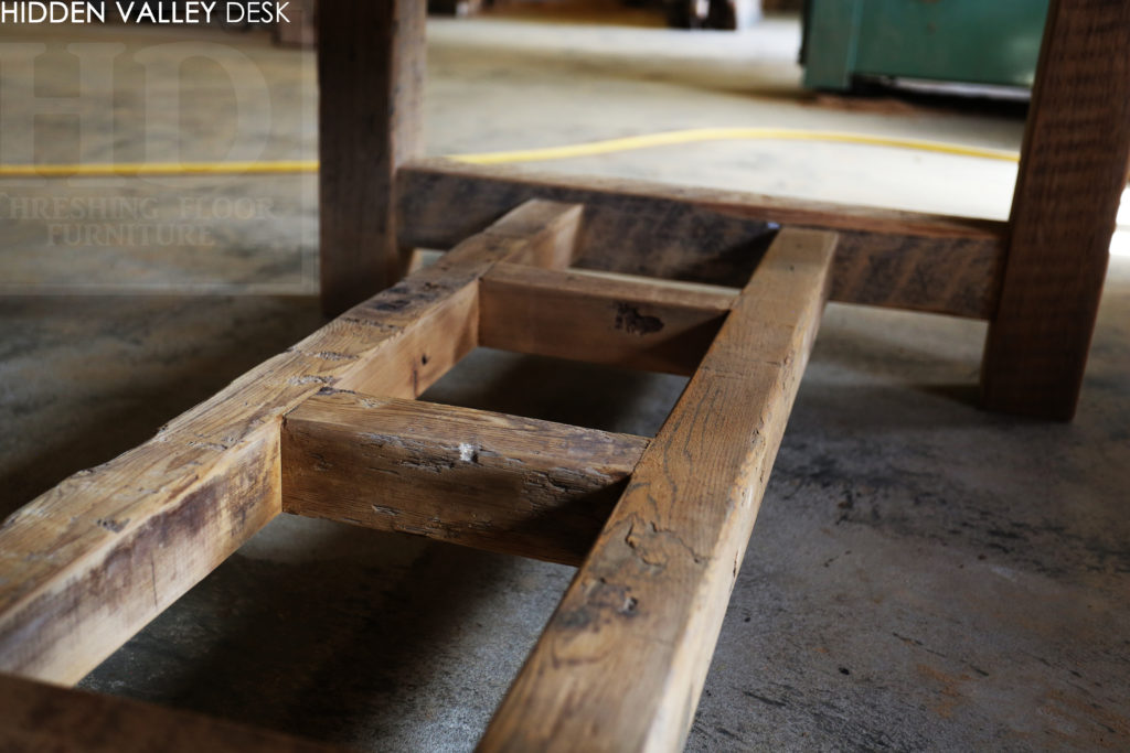 reclaimed wood desk, barnwood desk, hd threshing, gerald reinink