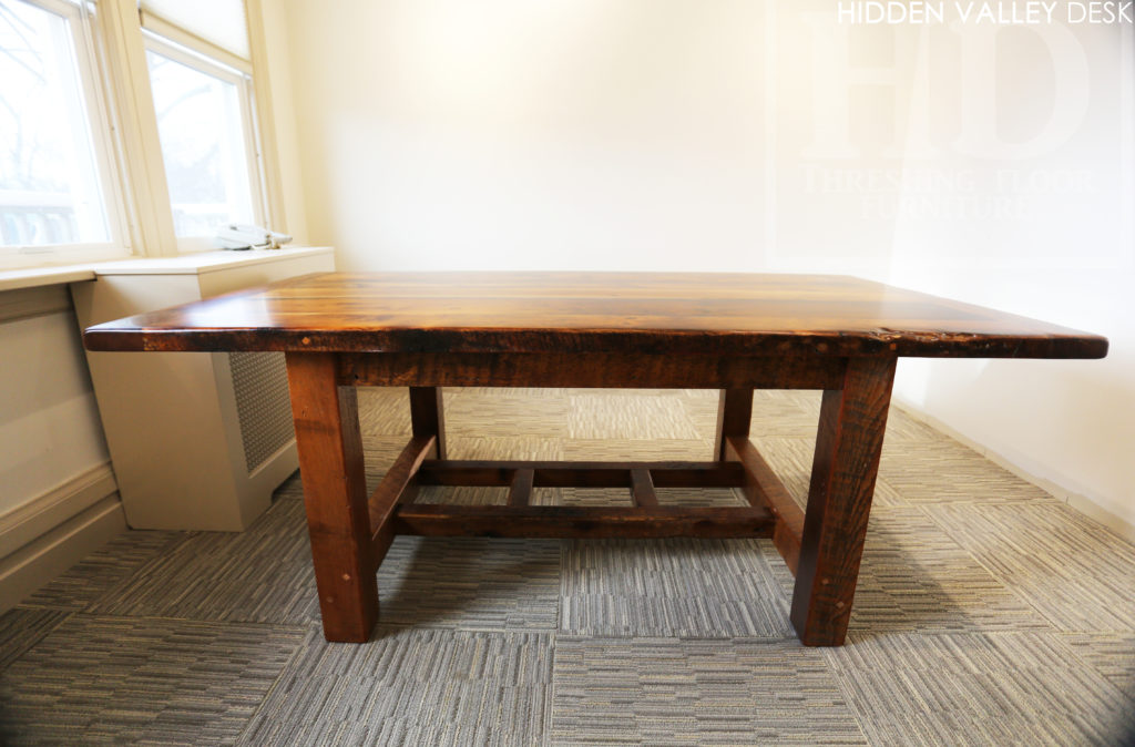 reclaimed wood desk, barnwood desk, hd threshing, gerald reinink