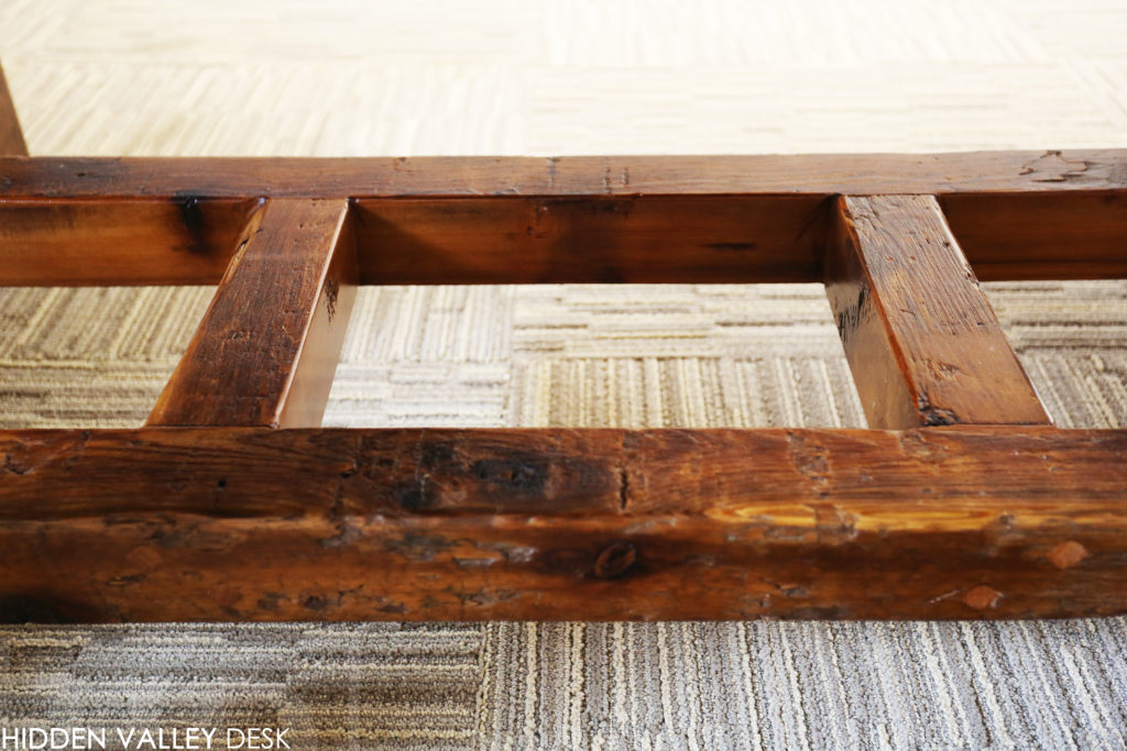 reclaimed wood desk, barnwood desk, hd threshing, gerald reinink