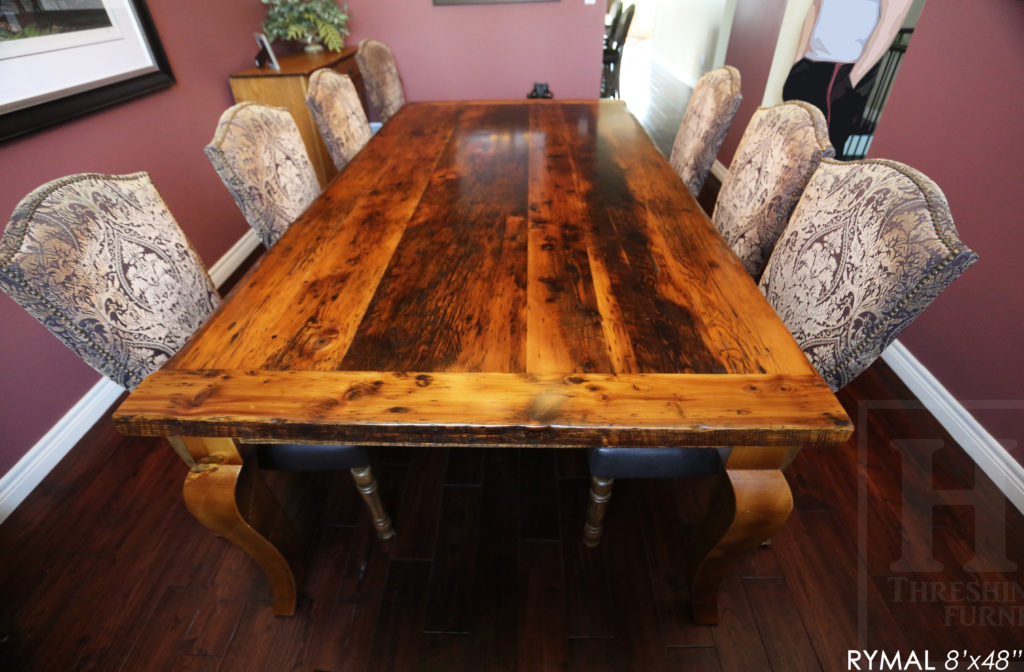 harvest table dundas, ontario, hd threshing, farmhouse harvest table, rustic table, reclaimed wood dining table, epoxy, distressed wood table, unique table, gerald reinink, hd threshing