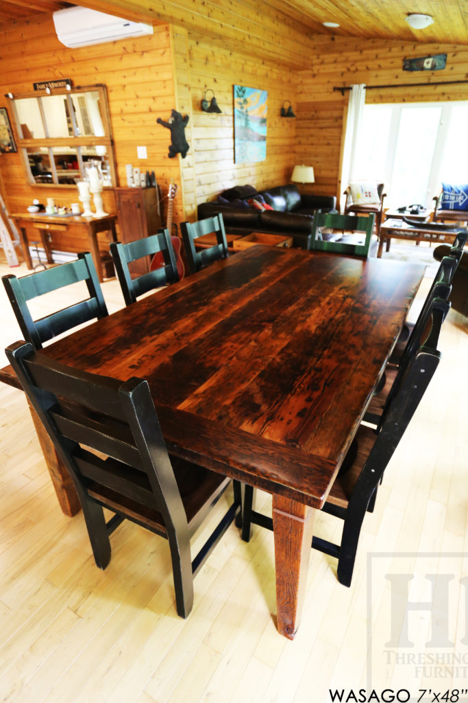 Reclaimed Wood Harvest Table For Wasago, Harvest Dining Table Canada